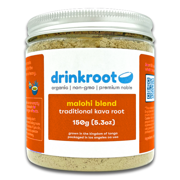 Malohi Traditional Kava jar curated for uplifting clarity, calm strength, and smooth stress release.